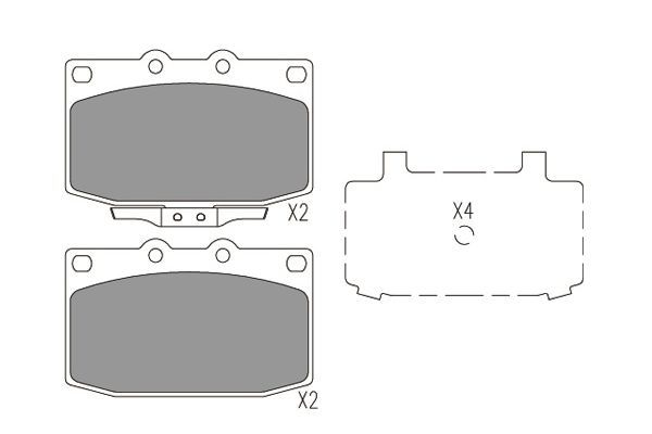 KAVO PARTS Jarrupala, levyjarru KBP-4572